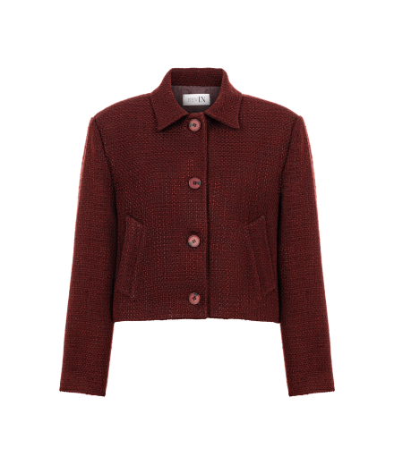 Bordo Tüvit Ceket