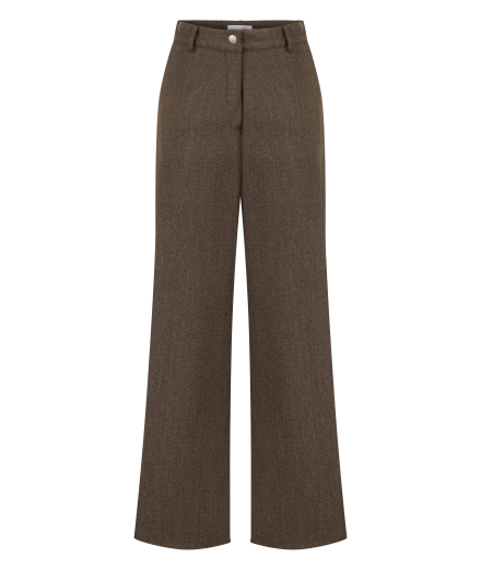 Kahverengi Yünlü Pantolon