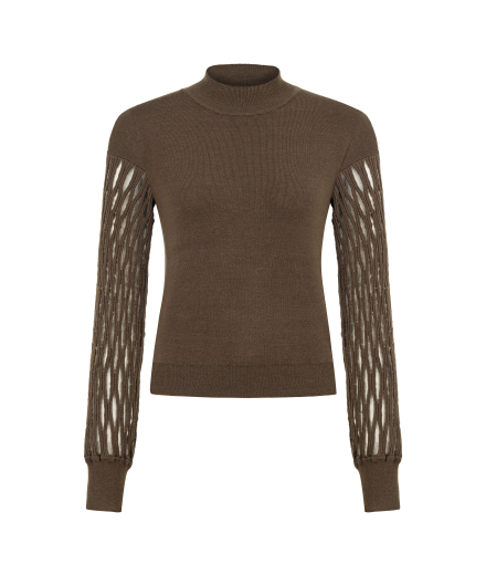 Kolu Transparan Kahverengi Kazak