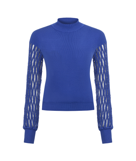 Kolu Transparan Mavi Kazak