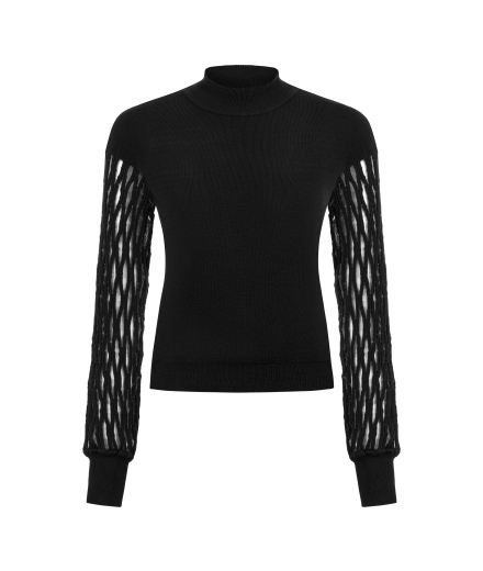 Kolu Transparan Siyah Kazak