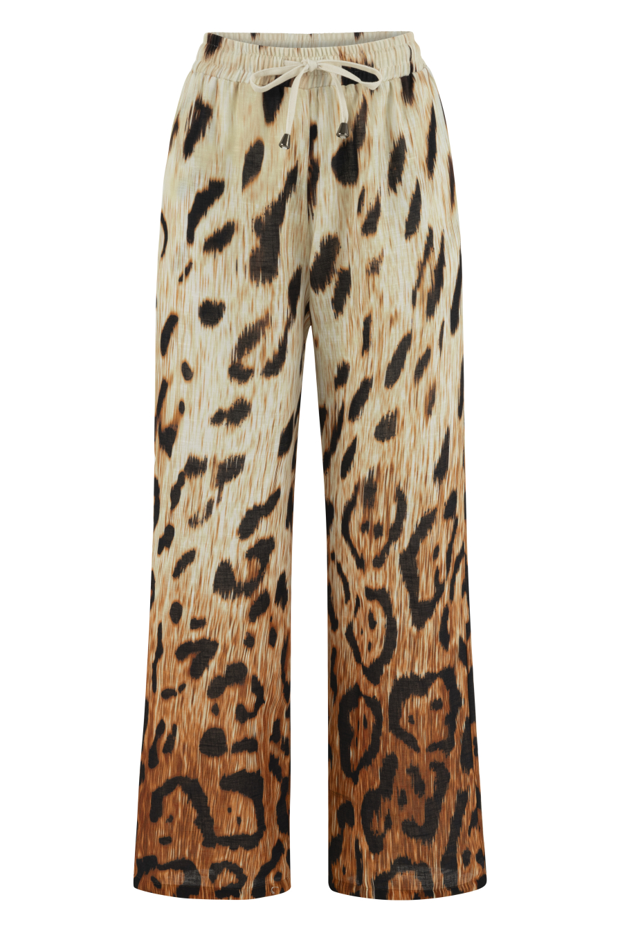 Renk Geçişli Leopar Pantolon
