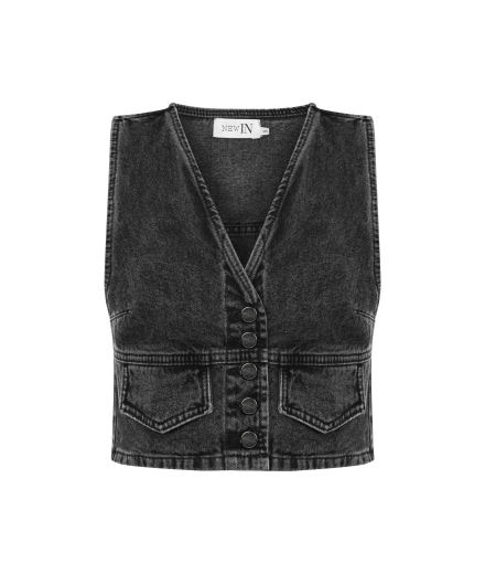 Antrasit Denim Yelek