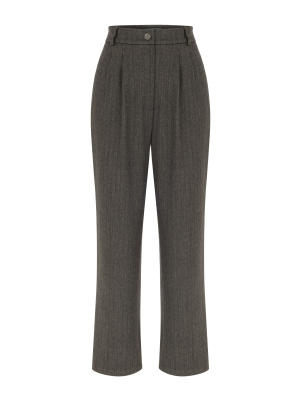 Pilili Geniş Paça Pantolon