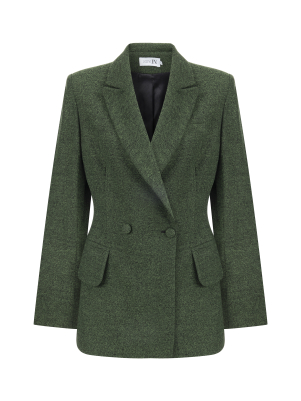Cepli Haki Blazer Ceket