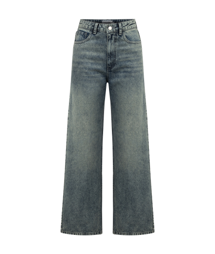 Taşlanmış Denim Pantolon
