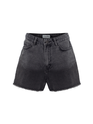 Siyah Denim Şort