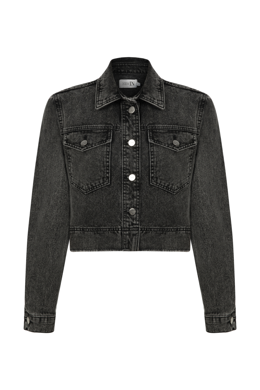 Antrasit Denim Ceket