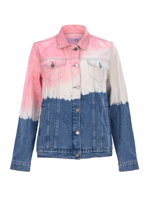Renk Geçişli Denim Ceket