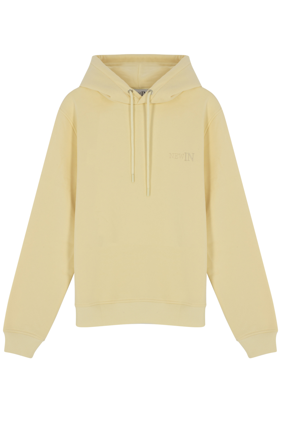 Kapüşonlu Ekru Sweatshirt