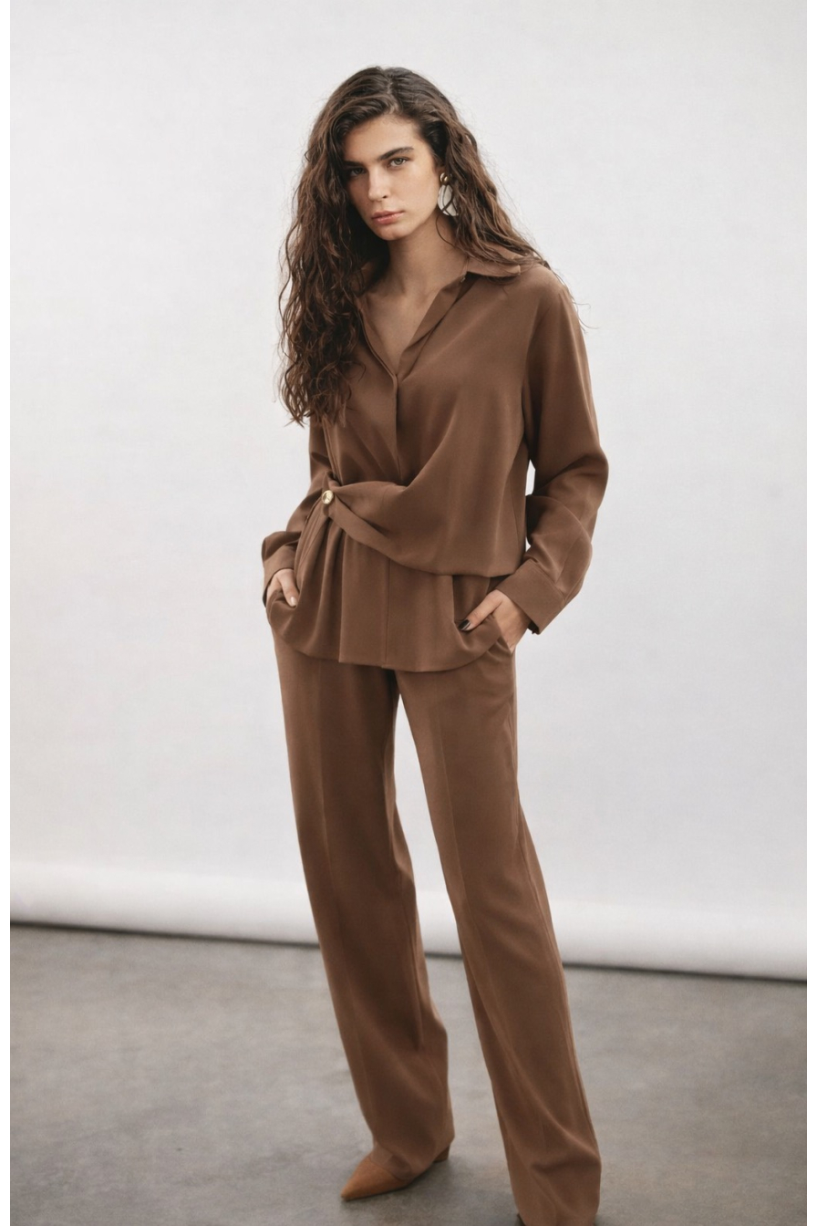Kahverengi Anvelop Gömlek